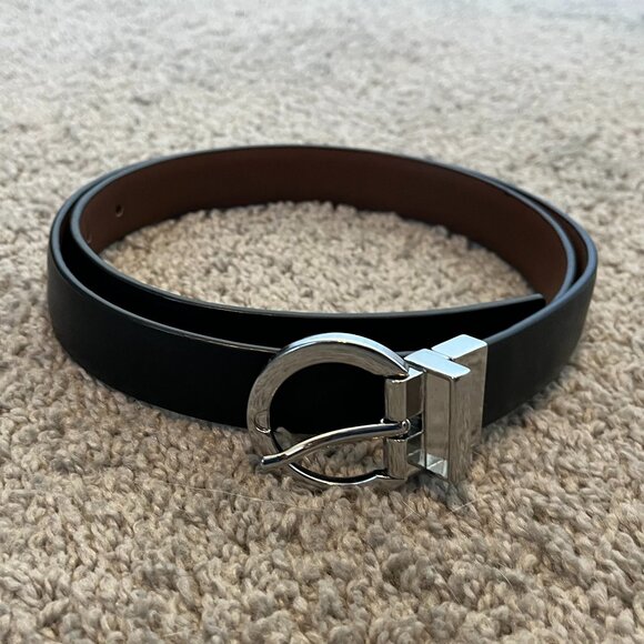 Calvin Klein Accessories - Calvin Klein Black Belt – Silver Logo Buckle